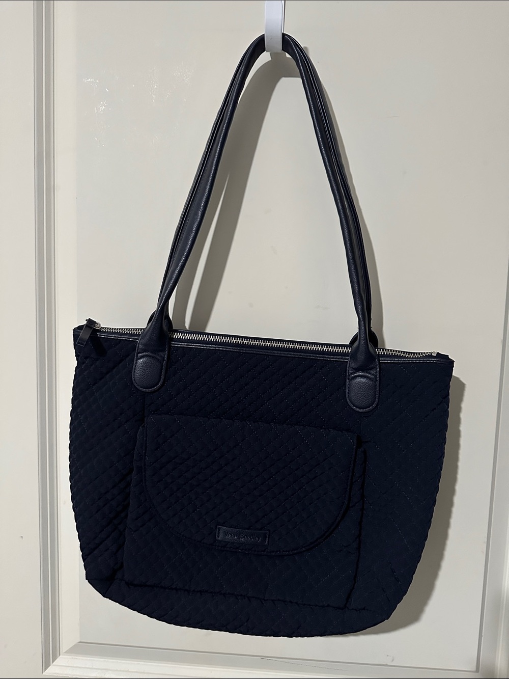 Vera Bradley Quilted Navy Blue Tote